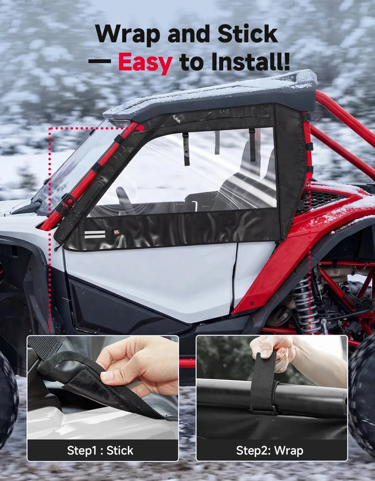 Kemimoto Talon 1000X 1000R Porte Superiori Morbide UTV