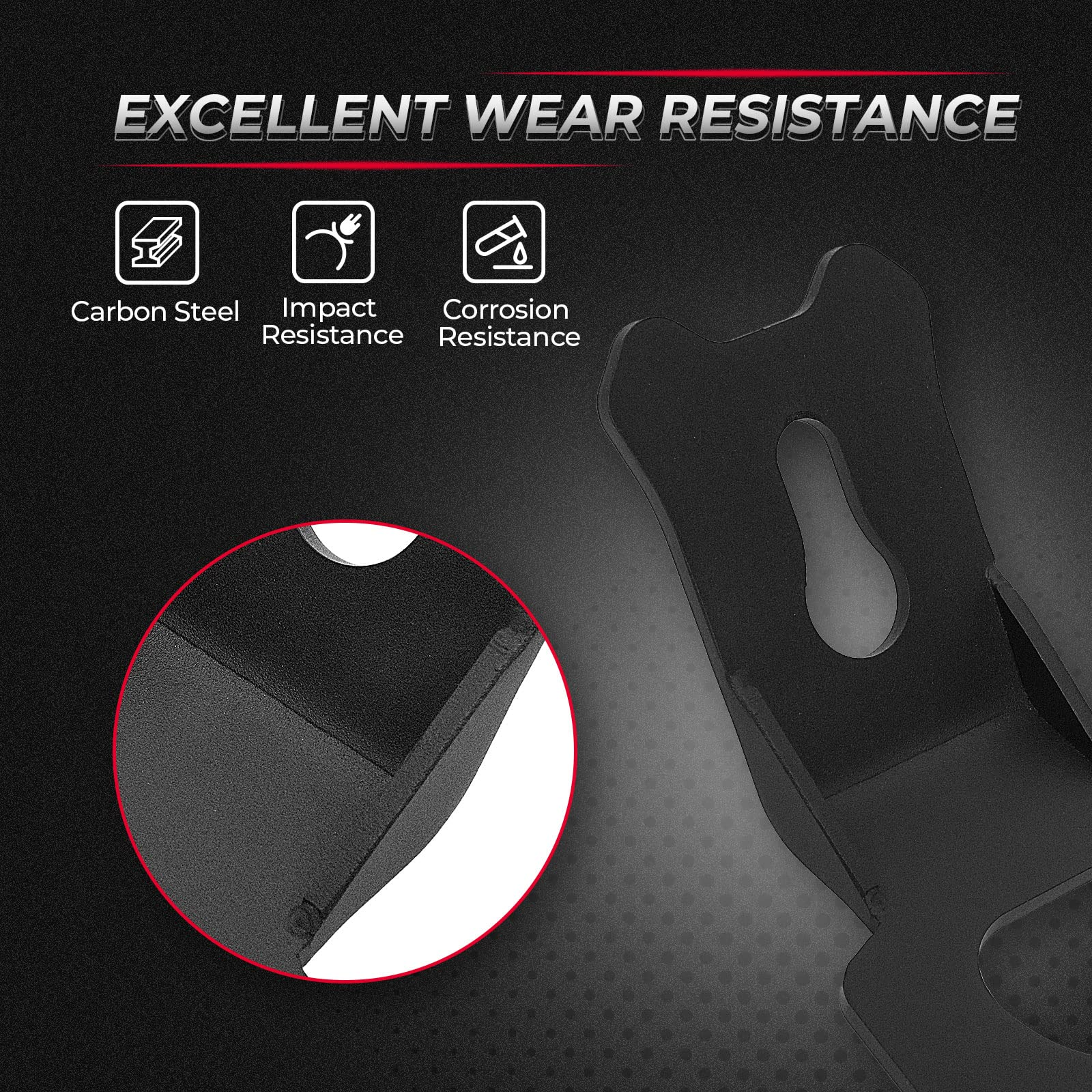 Kemimoto Maverick X3 ganci ancoraggio acciaio 4 pezzi