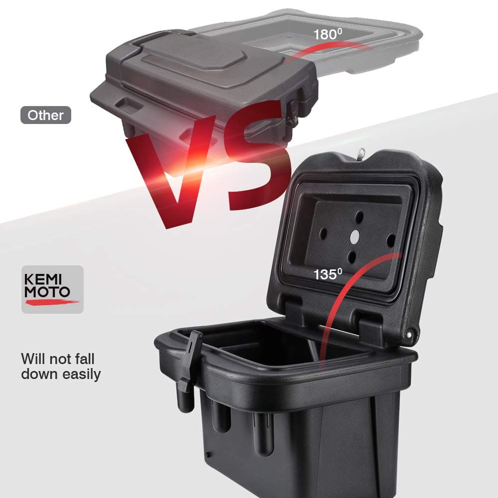 KEMIMOTO Baule 20L per Polaris General 1000 nero chiudibile