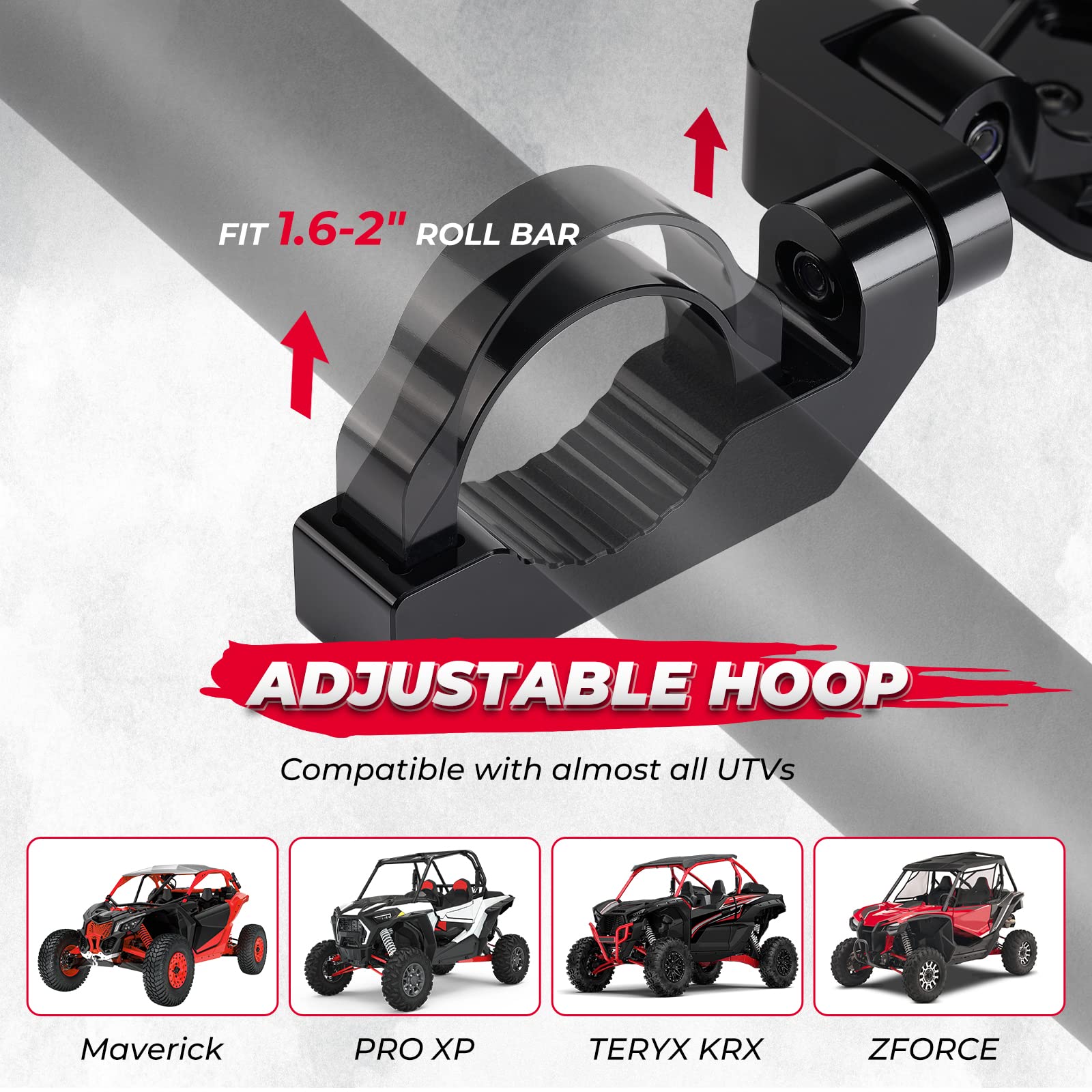 Kemimoto UTV specchietti laterali alluminio CNC coppia