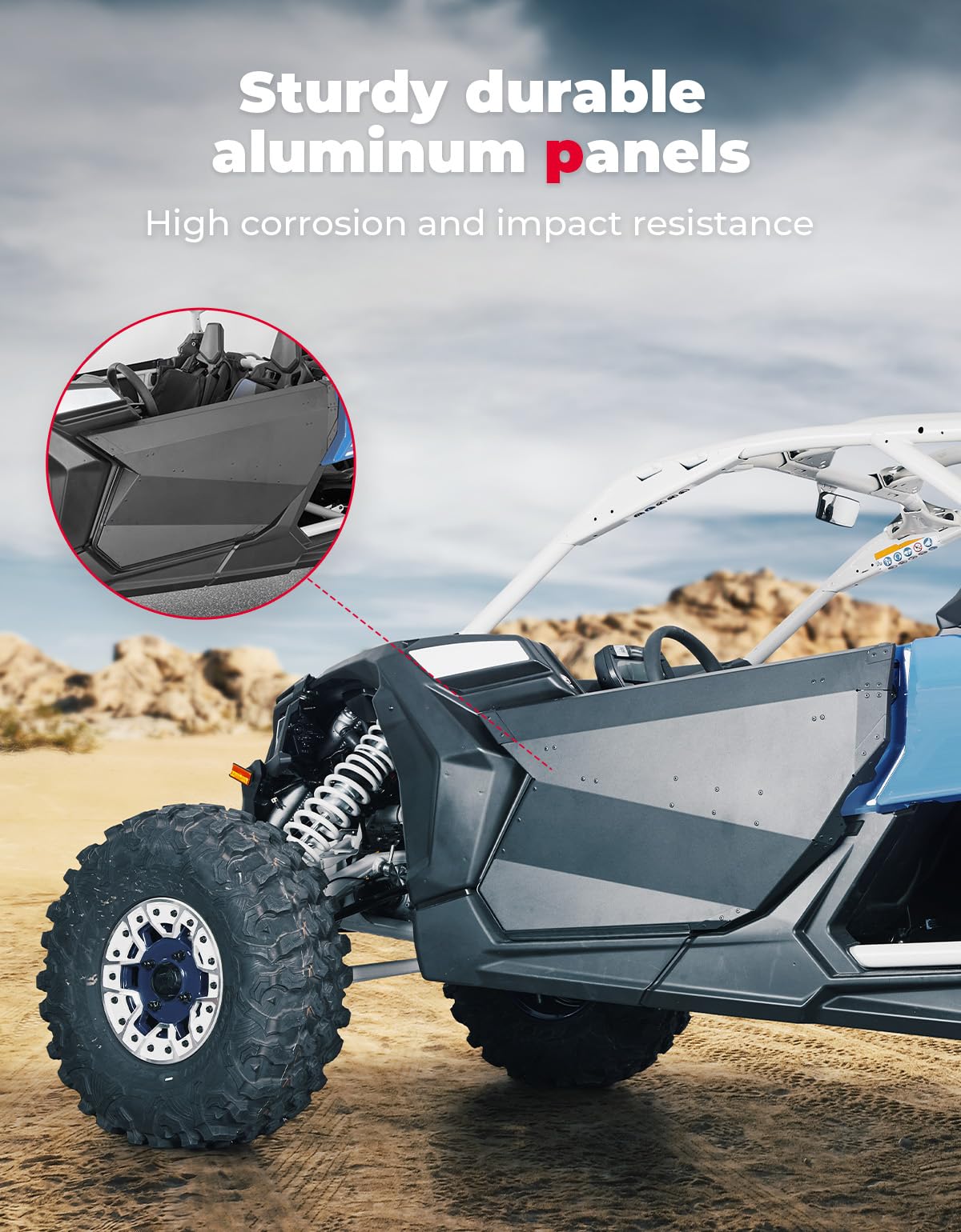 Kemimoto Porte Anteriori Alluminio per Can-Am Maverick X3