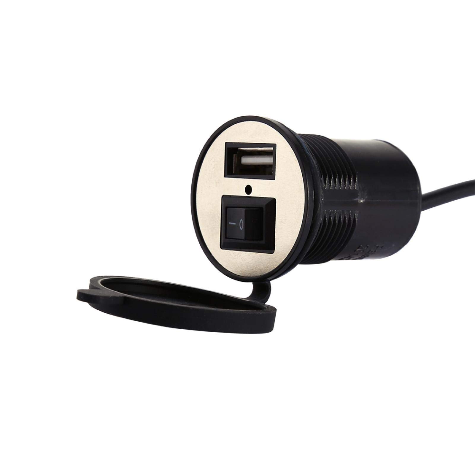 Kuuleyn Caricabatterie USB Moto Impermeabile 12-24V