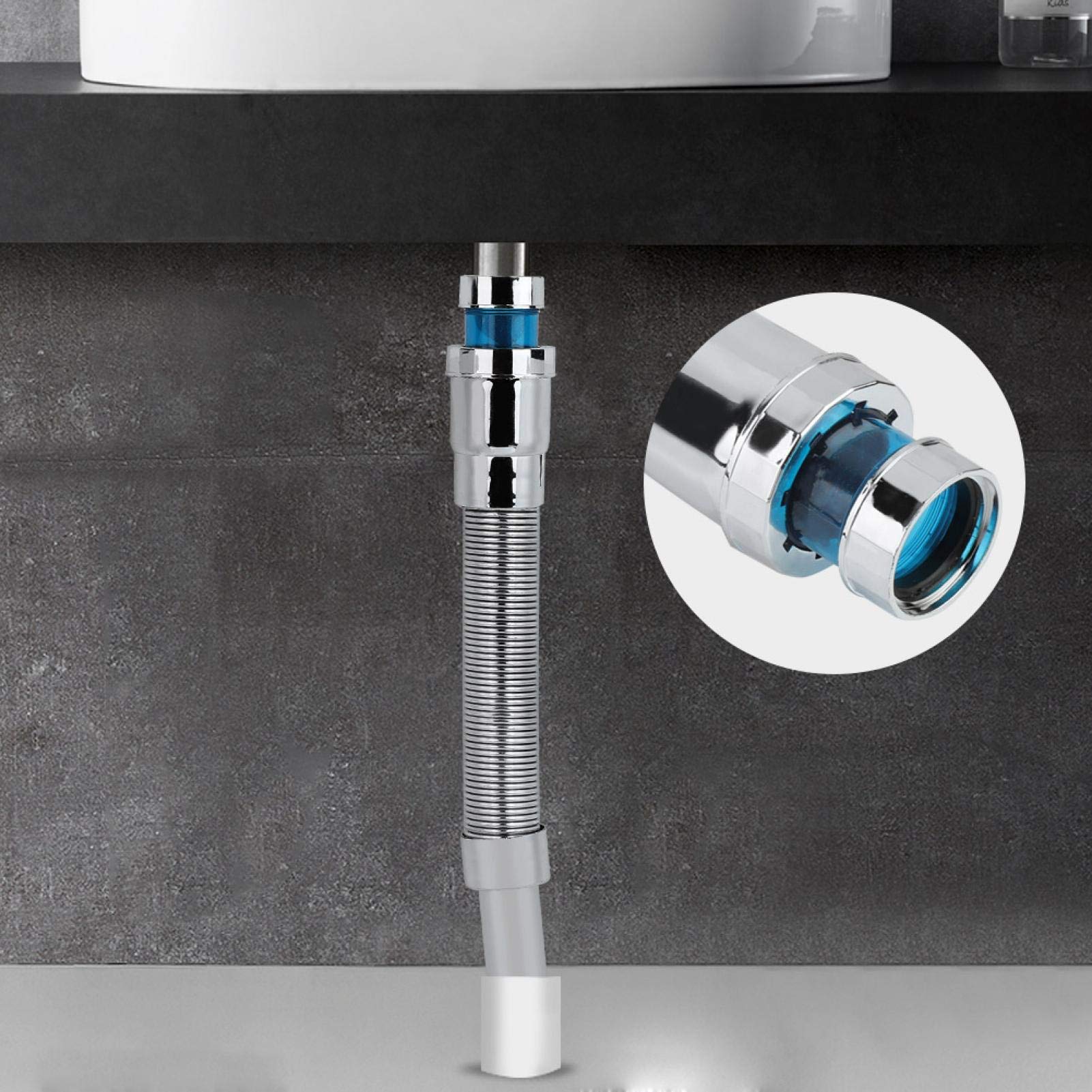 Kuuleyn tubo scarico lavabo flessibile 400-870 mm 32 mm