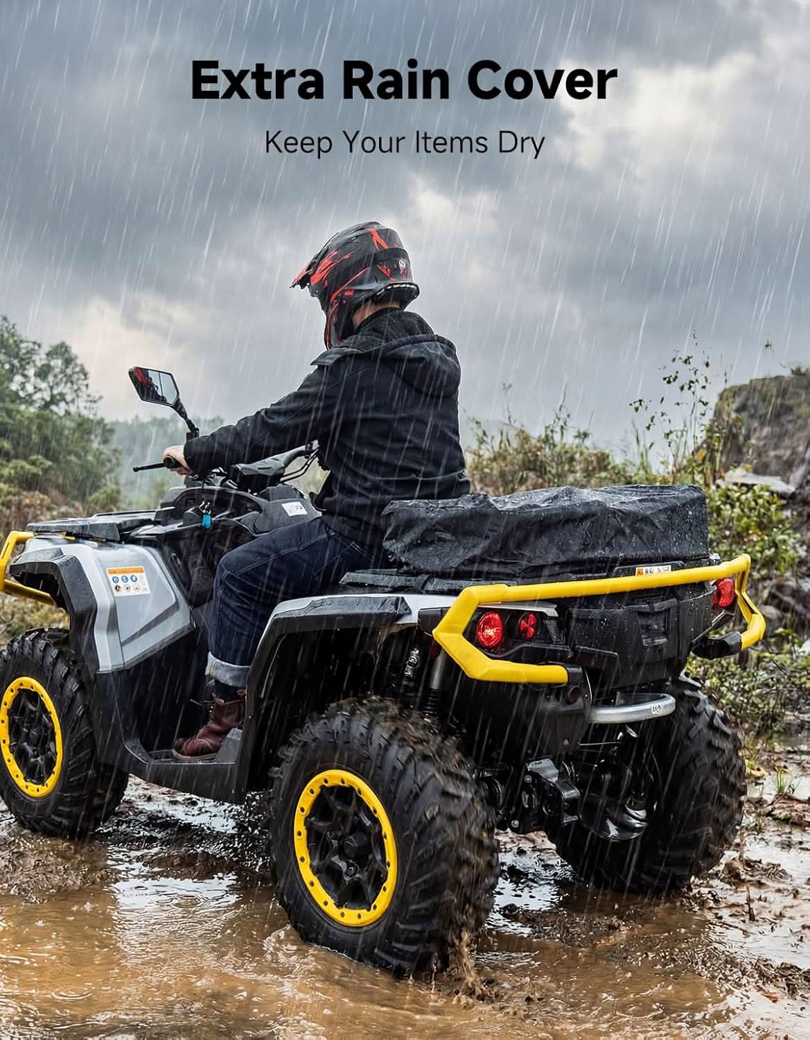 KEMIMOTO Borsa Portapacchi ATV Sportsman Impermeabile 444 mm