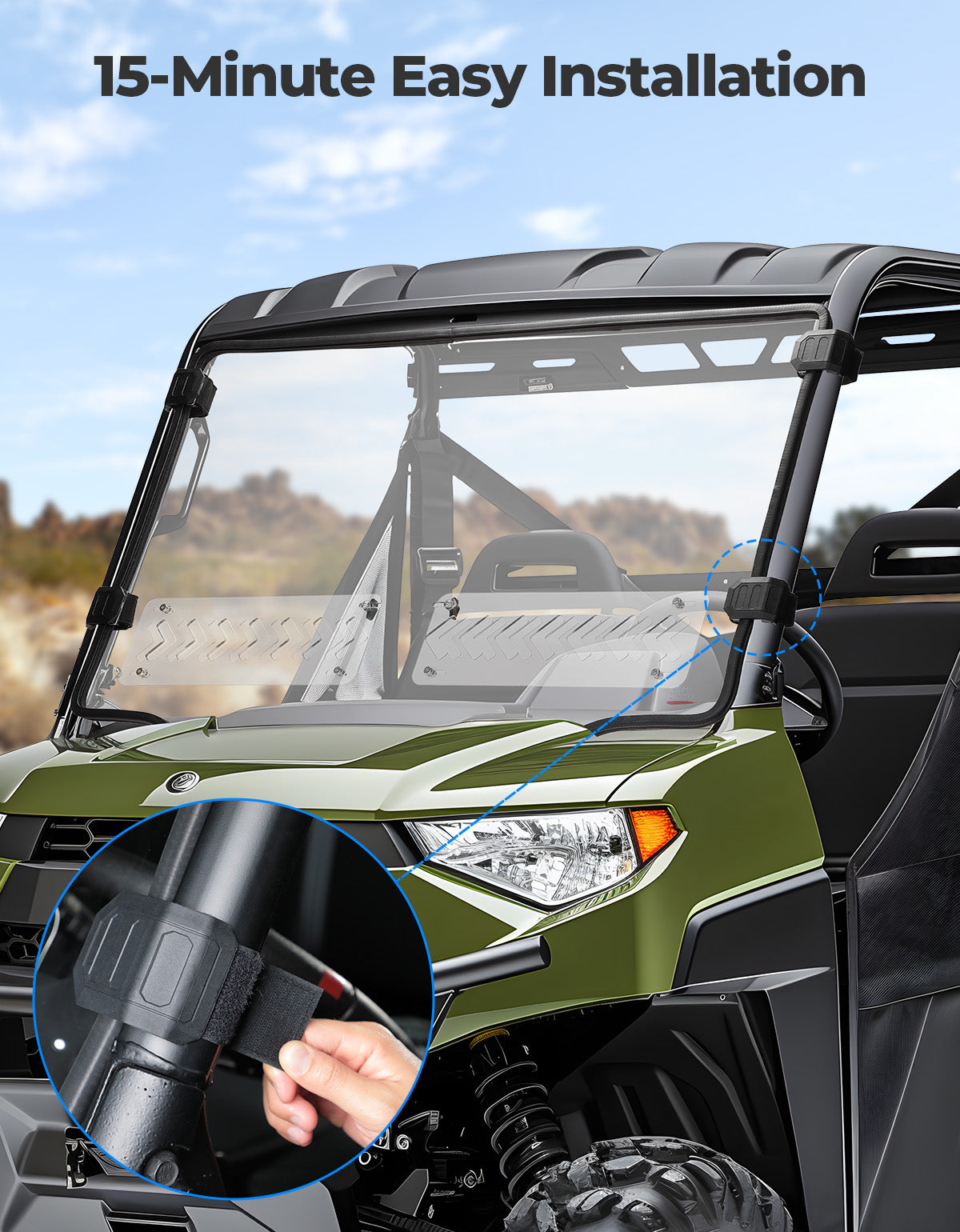 KEMIMOTO Parabrezza Ranger Midsize 570 Ventilato PC