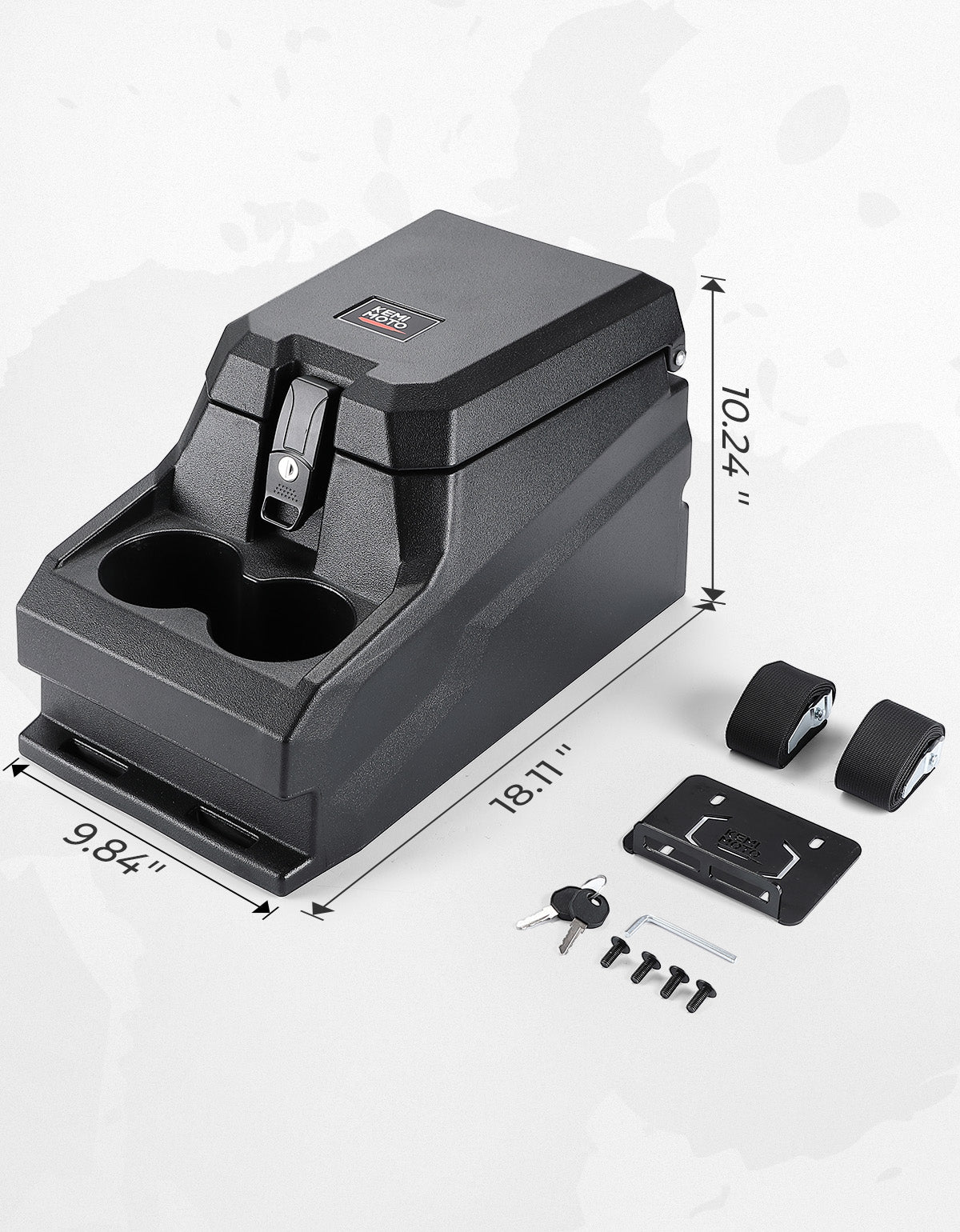 Kemimoto Ranger 1000 box console centrale impermeabile con serratura