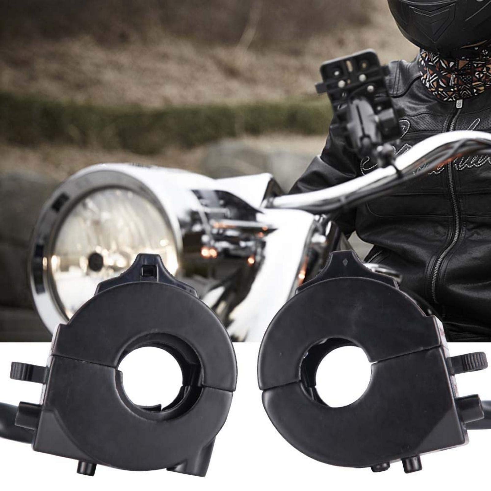 Kuuleyn 22 mm interruttori manubrio moto alluminio 1 paio