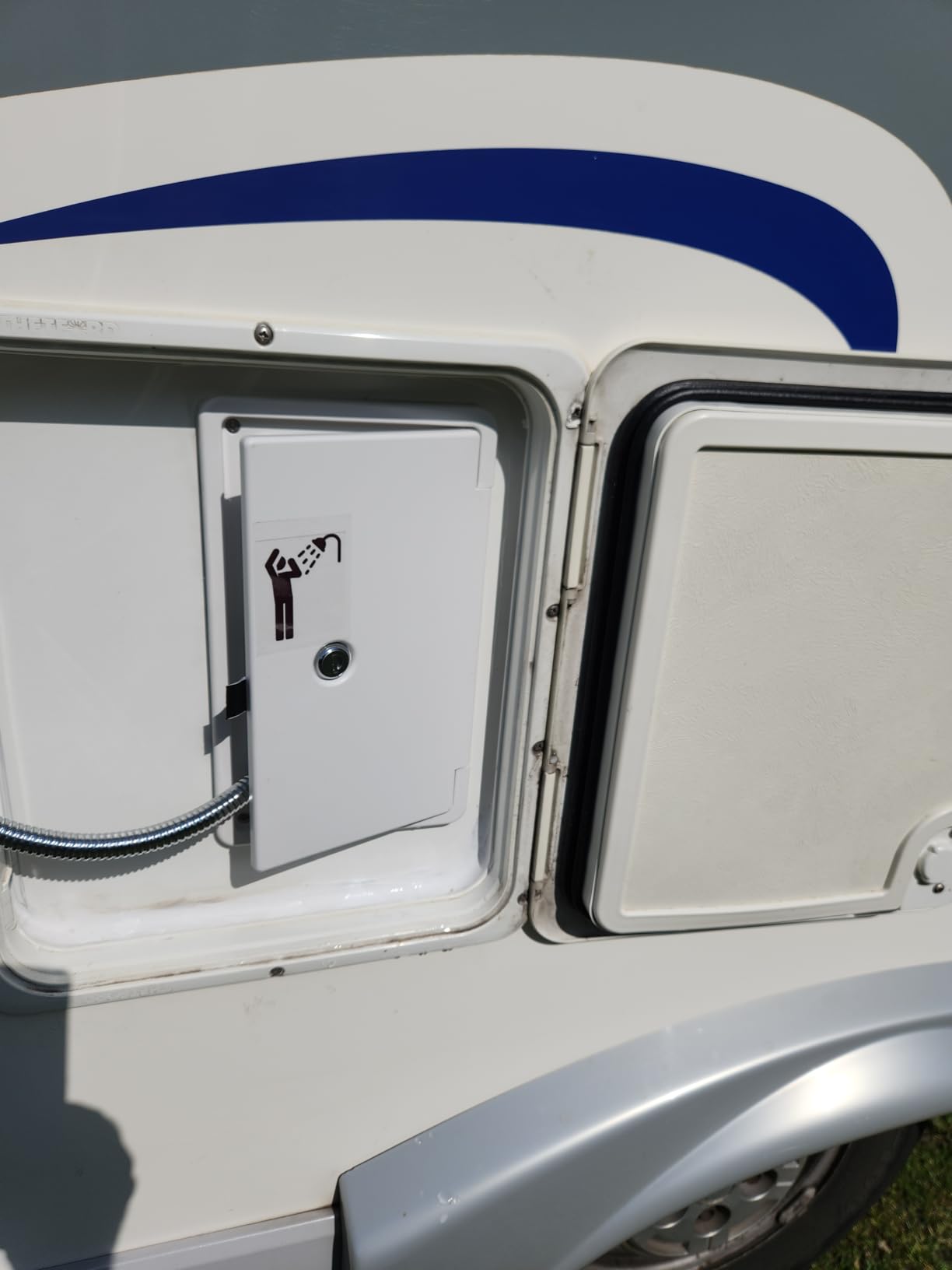 Kuuleyn Box Doccia Camper 267mm ABS Bianco 2 Chiavi