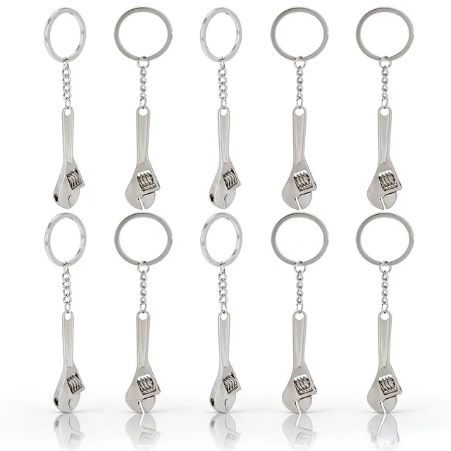 Hapivida Mini Chiave Inglese Portachiavi Metallo Set 10 Pezzi