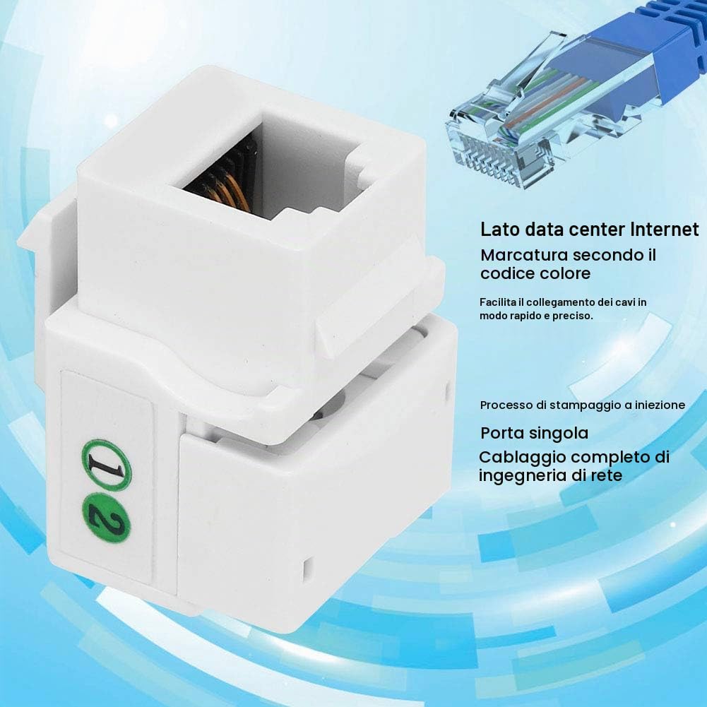 Kuuleyn CAT3 Presa Telefonica RJ11 5 Pezzi con Copertura