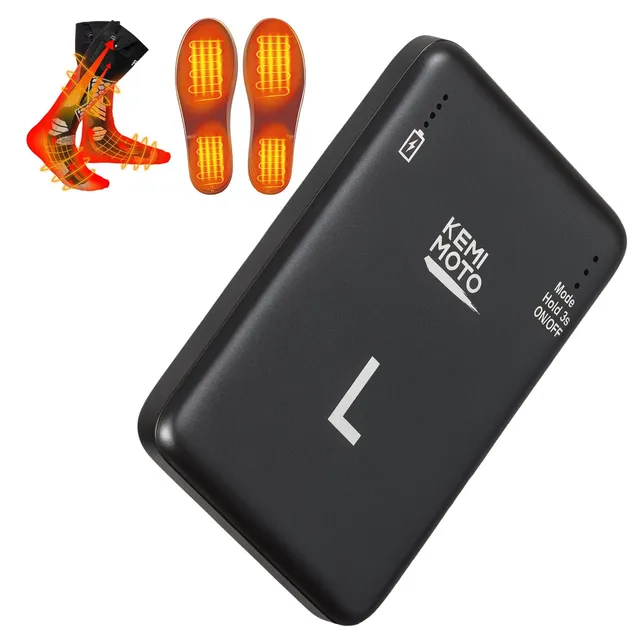 KEMIMOTO batteria calze riscaldate 5000mAh 3.7V portatile