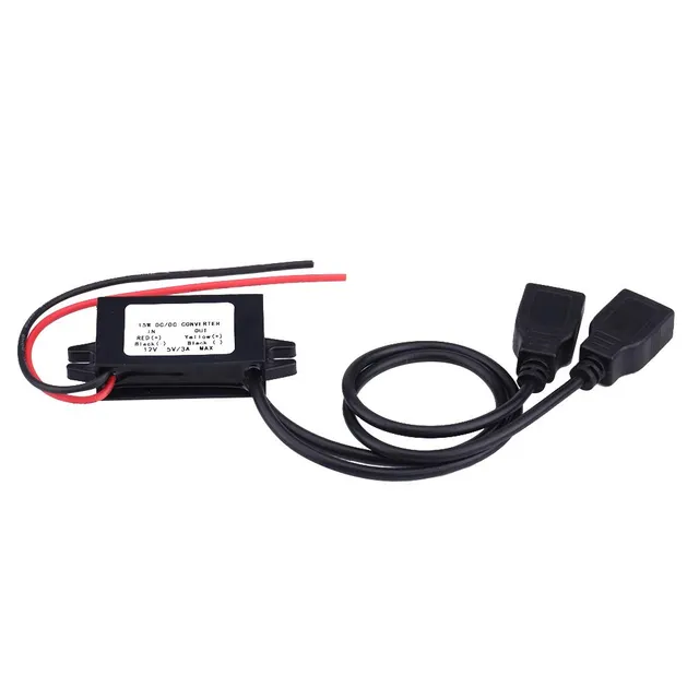 AOWINHIT Convertitore 12V-5V Caricabatterie Doppia USB 15W Impermeabile