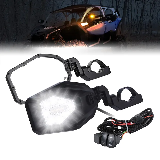 Kemimoto specchietti laterali UTV LED Can-Am Maverick X3 RZR coppia