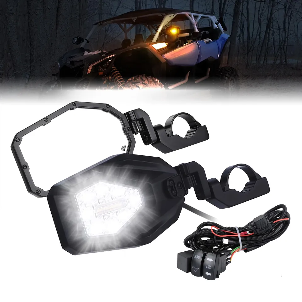 Kemimoto specchietti laterali UTV LED Can-Am Maverick X3 RZR coppia