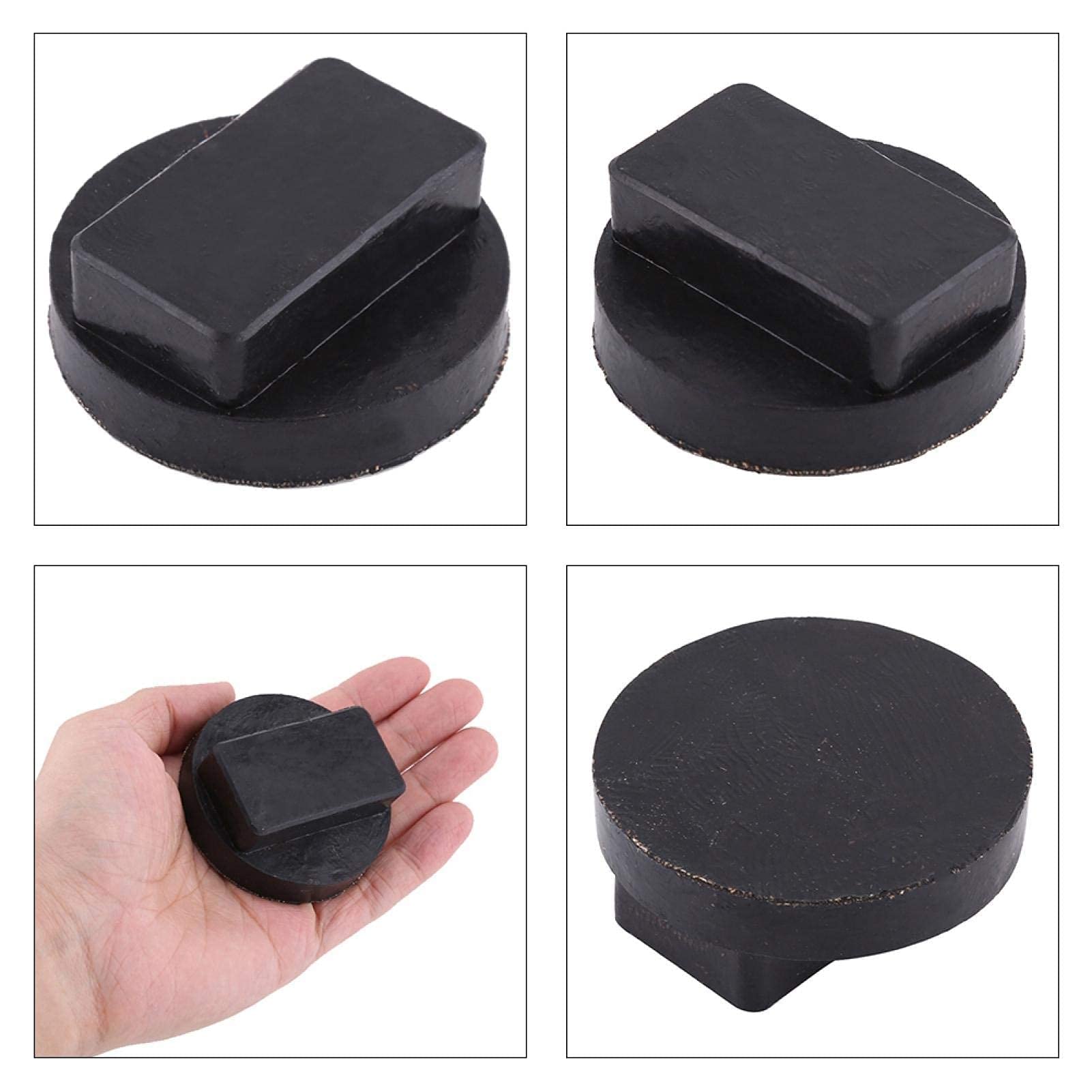Kuuleyn Tampone Sollevatore Gomma Jack Pad Mini Nero 60x55 mm