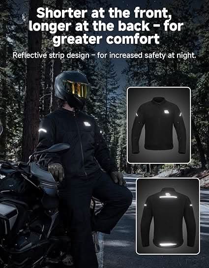 KEMIMOTO giacca moto mesh estiva con protezioni CE uomo