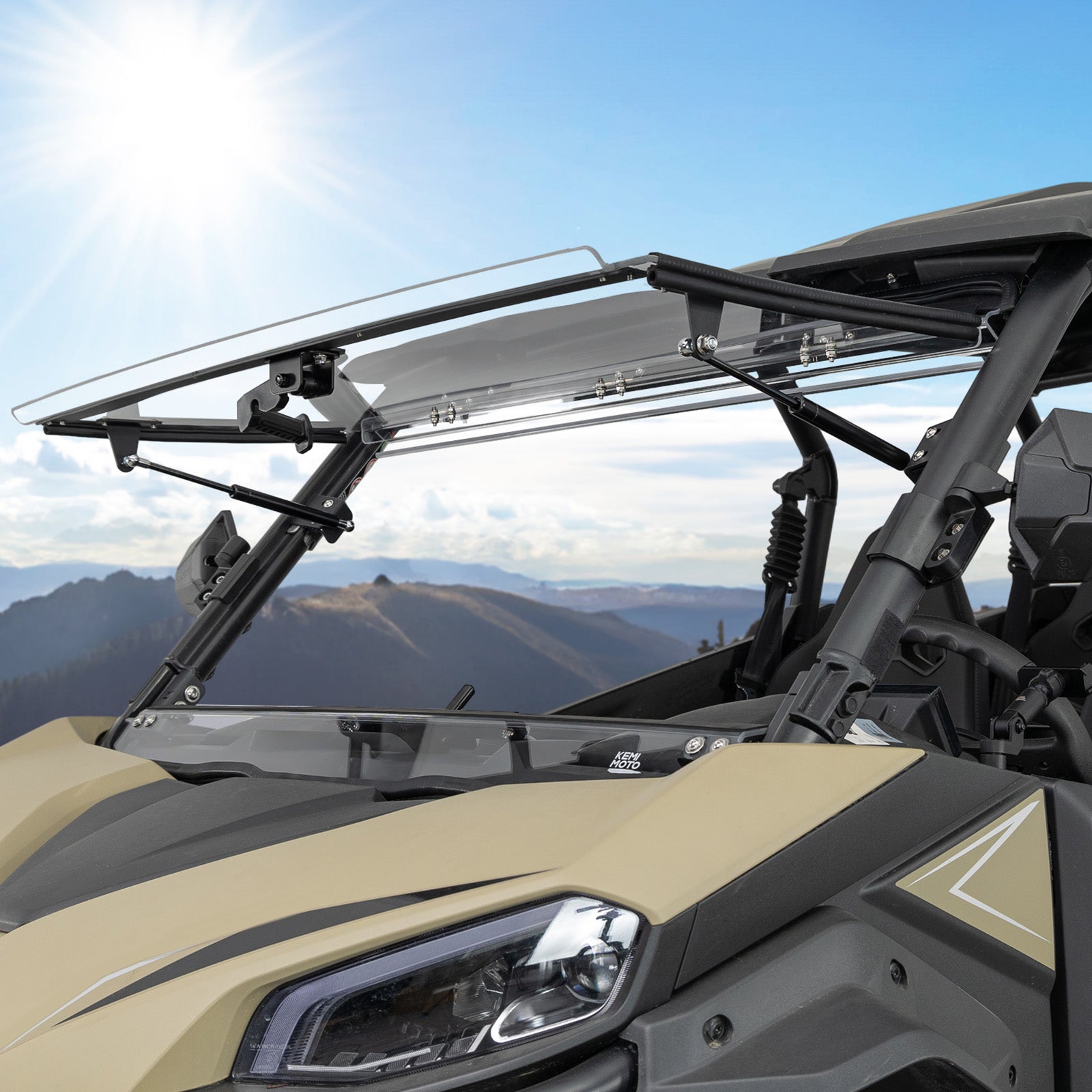 KEMIMOTO ZForce 950 parabrezza flip 3 in 1 policarbonato