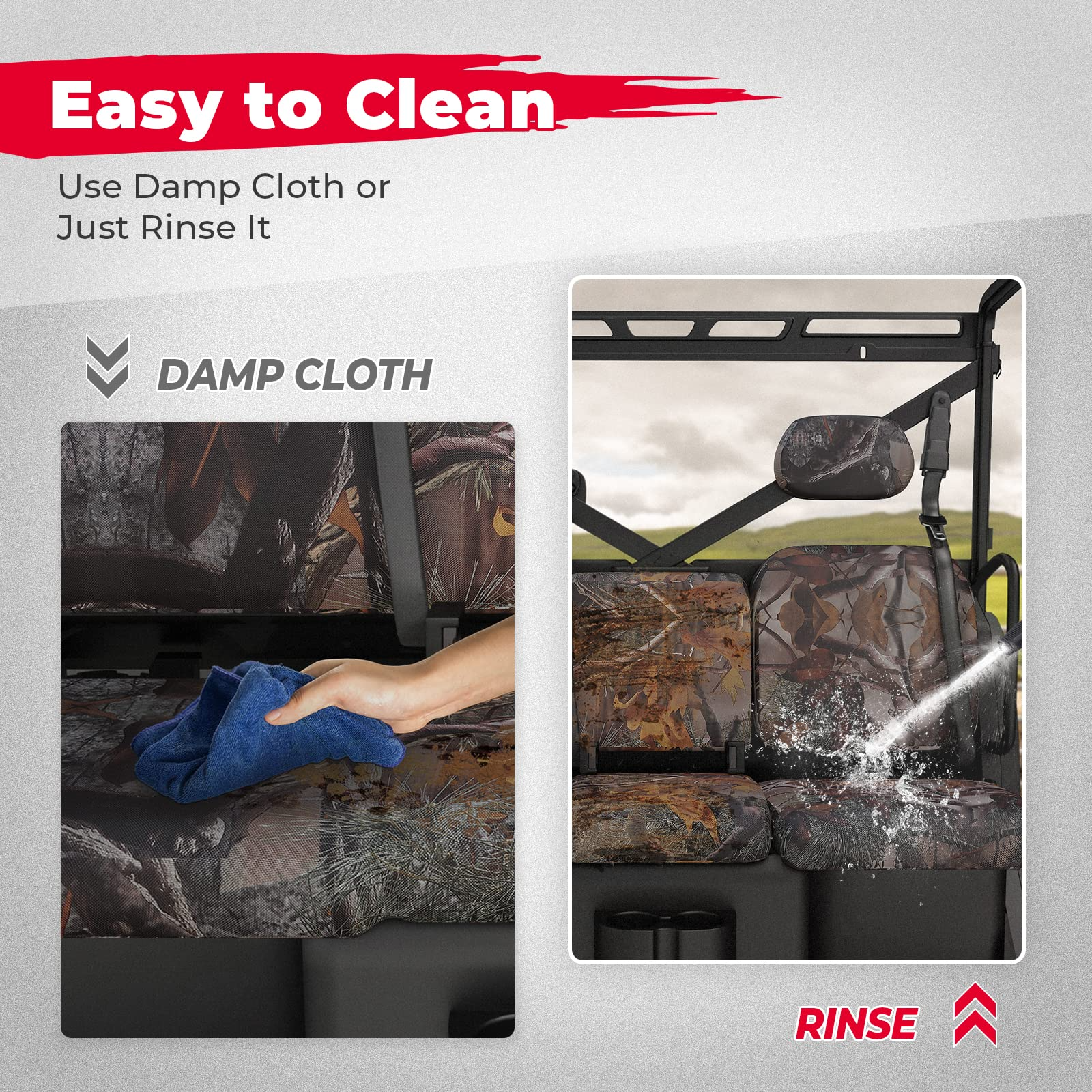 KEMIMOTO Ranger XP 1000 coprisedili panca mimetici idrorepellenti