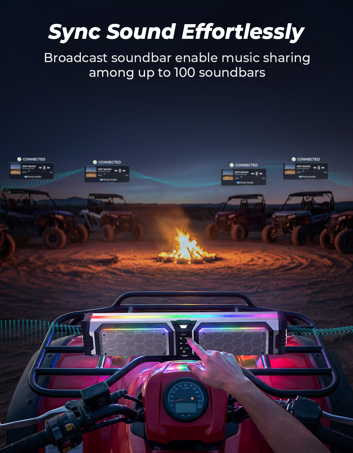KEMIMOTO Midnight S70 Gen2 soundbar 680W IP66