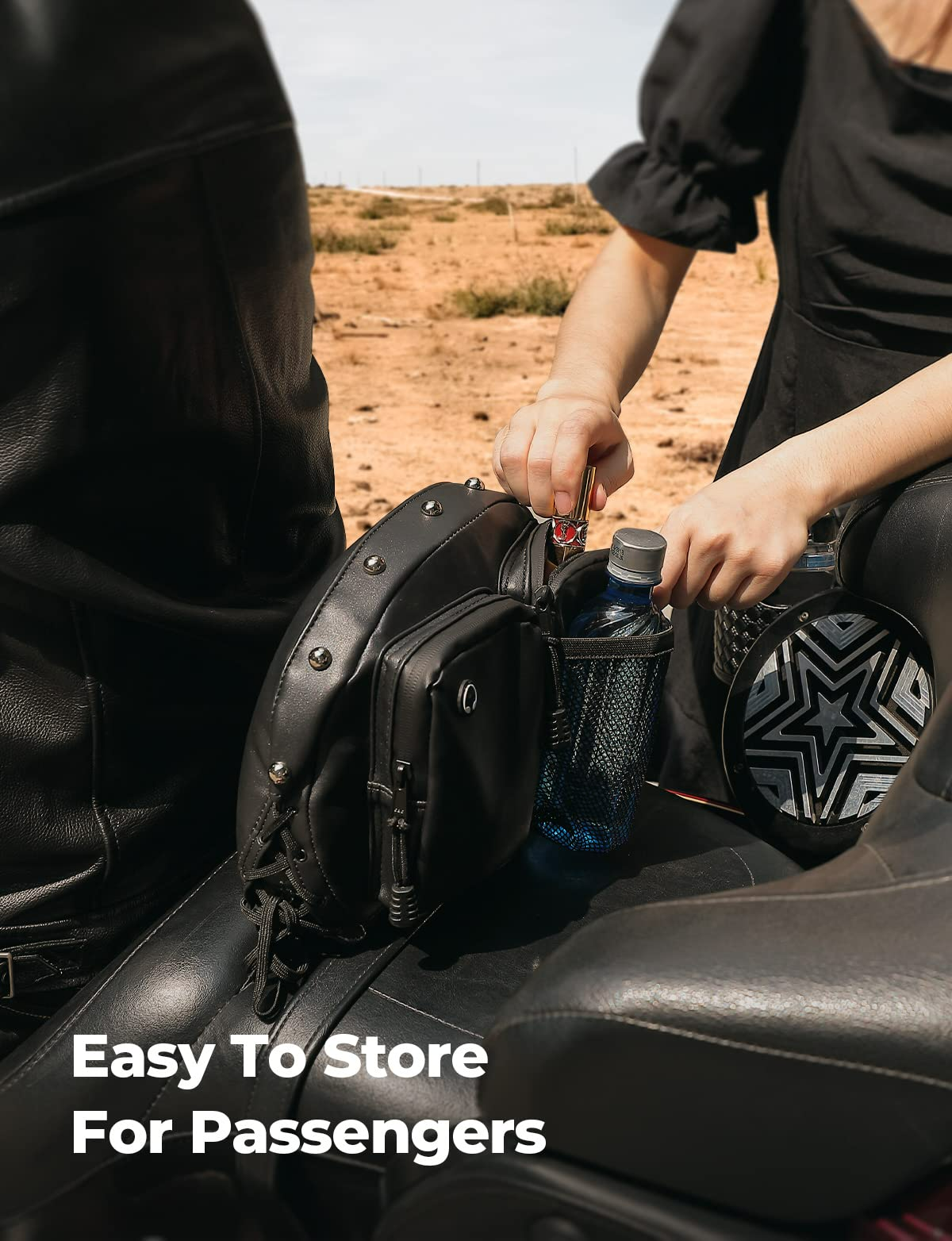 Kemimoto schienale organizer borsa moto in pelle PU