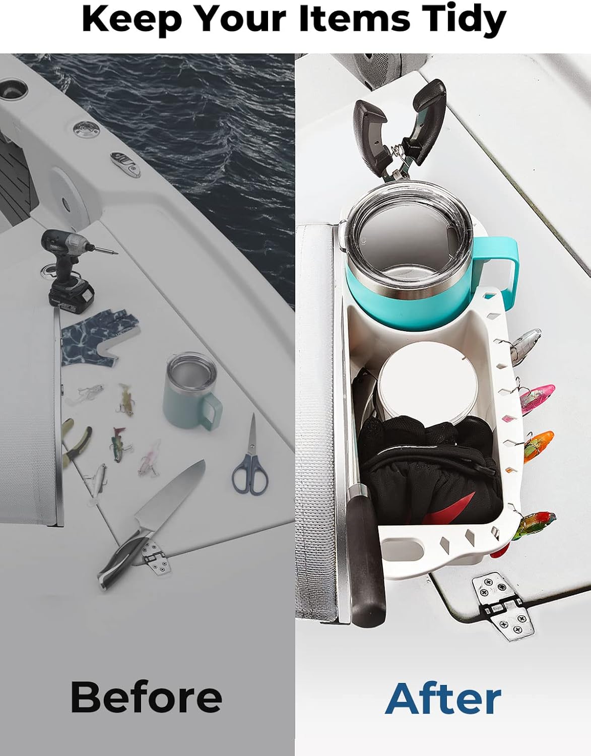KEMIMOTO Boat Caddy Organizer Portabicchieri Barosta ABS