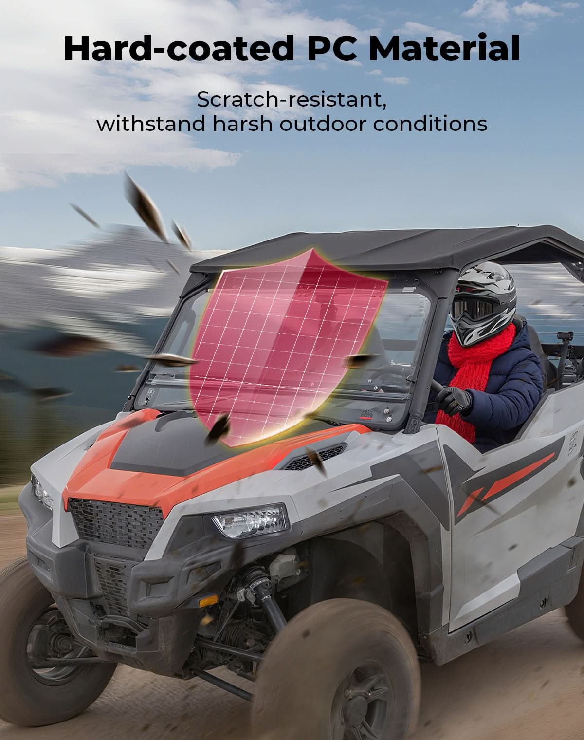Kemimoto Parabrezza Anteriore 3-in-1 Polaris General 1000 PC