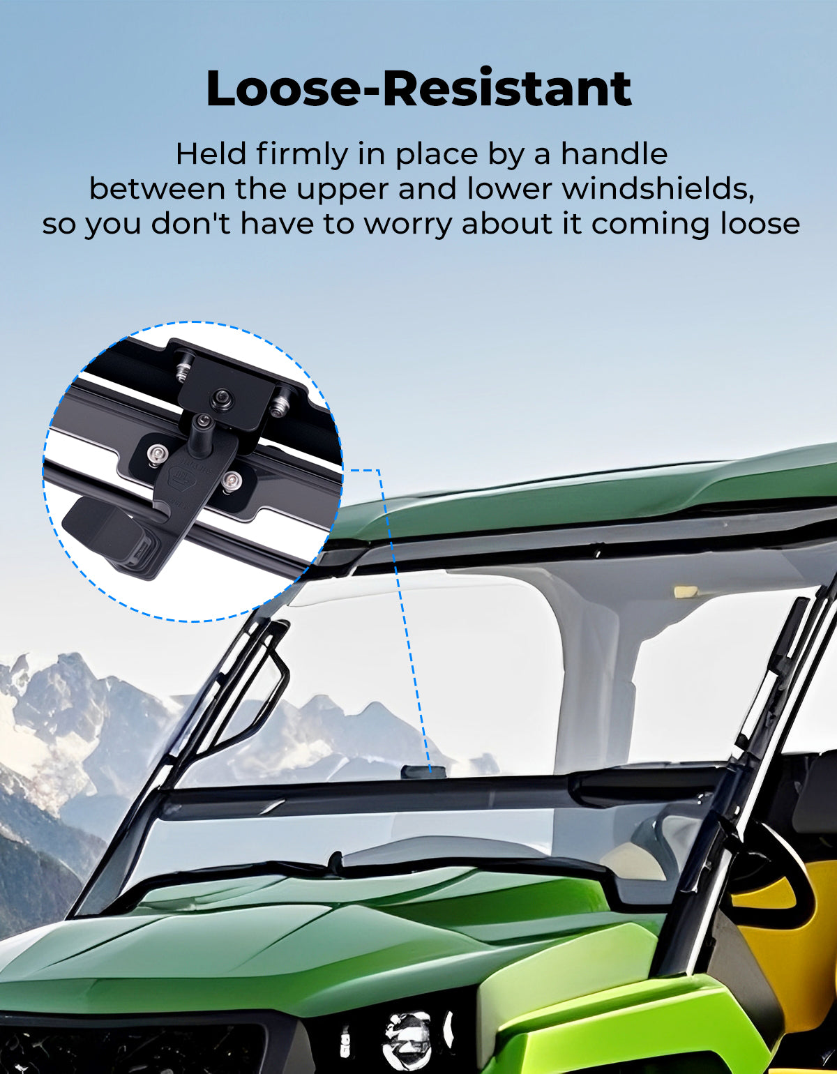 KEMIMOTO Parabrezza Apribile John Deere Gator Policarbonato