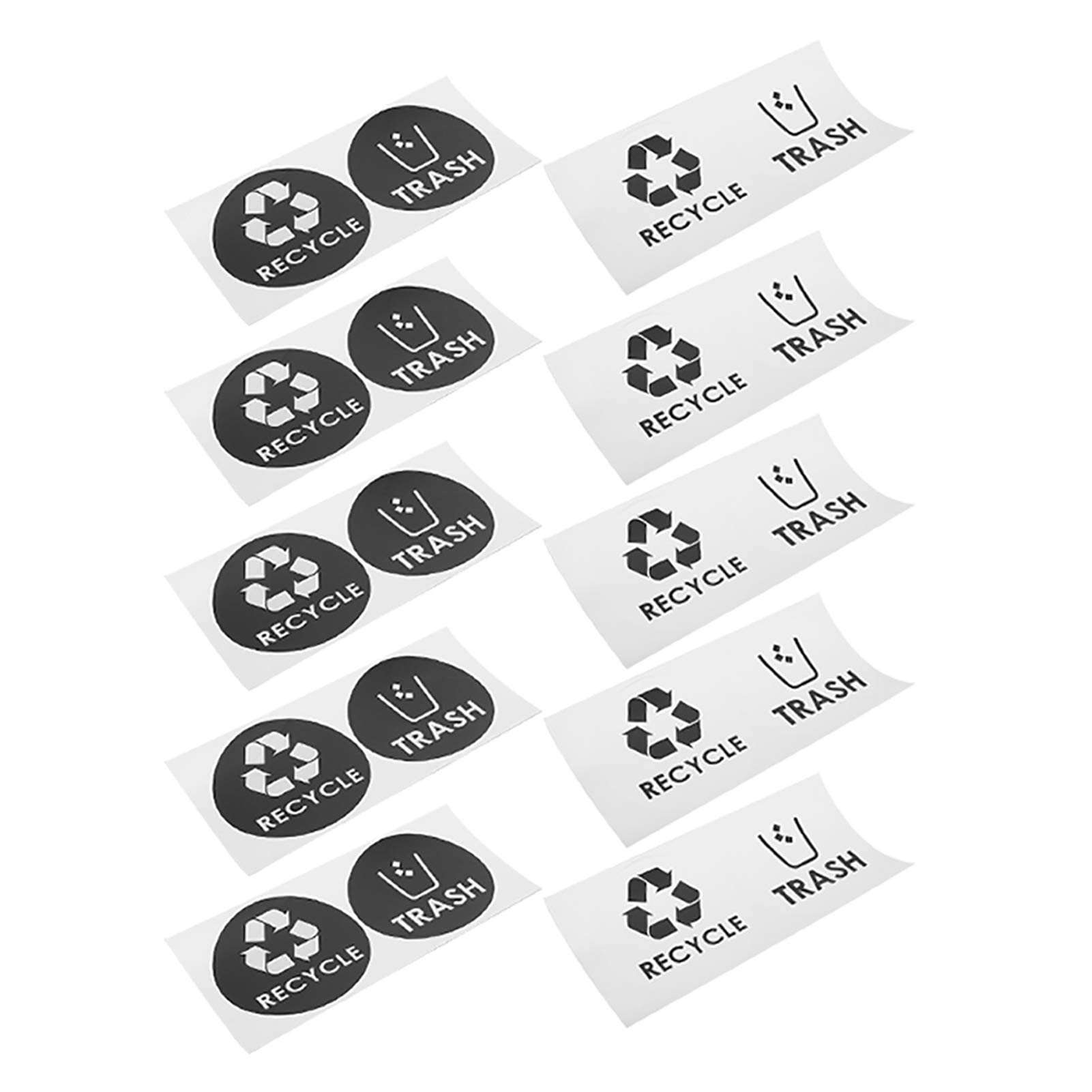 Kuuleyn adesivi raccolta differenziata 20 pezzi PVC