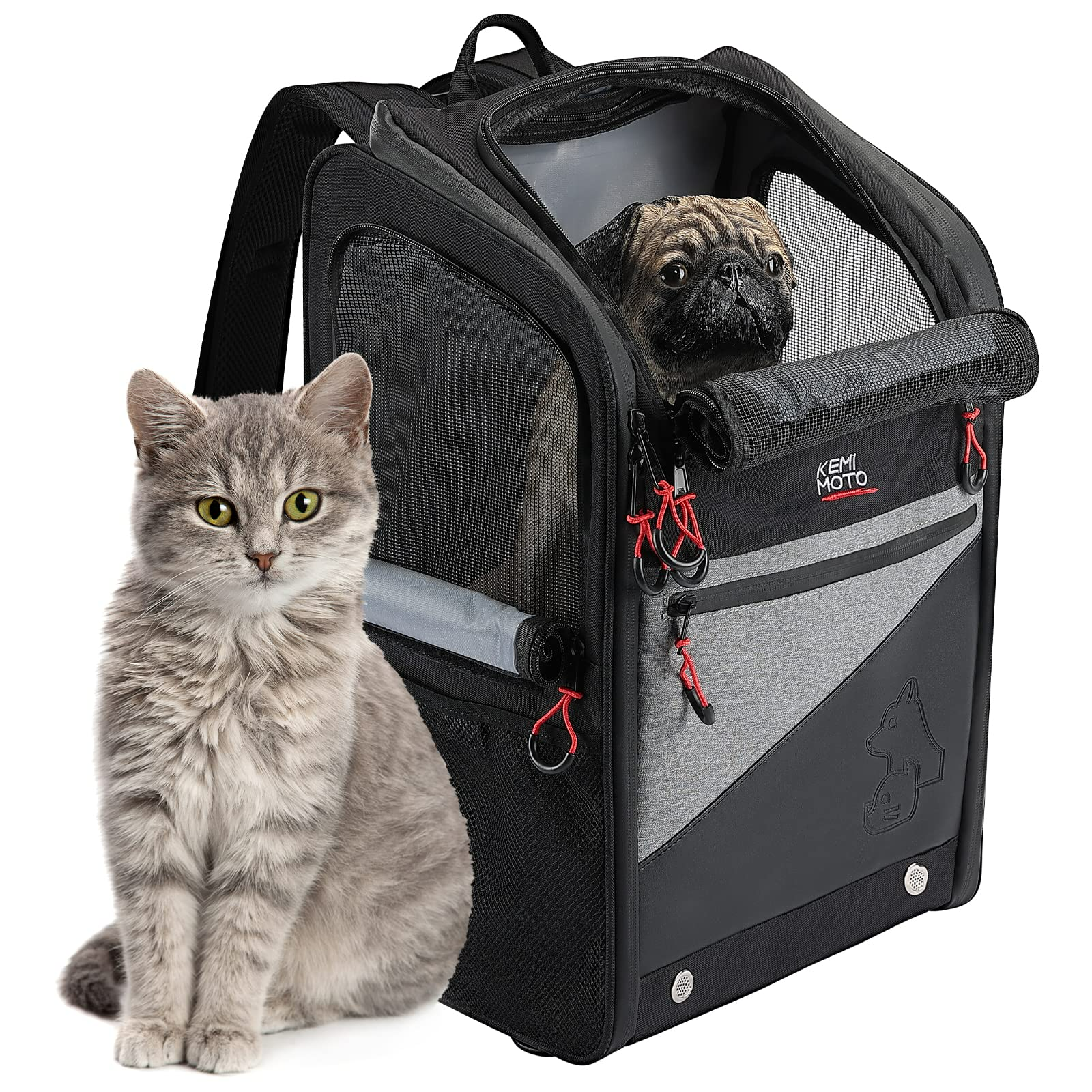 KEMIMOTO F1801-03401BK borsa cane moto 40L nera traspirante