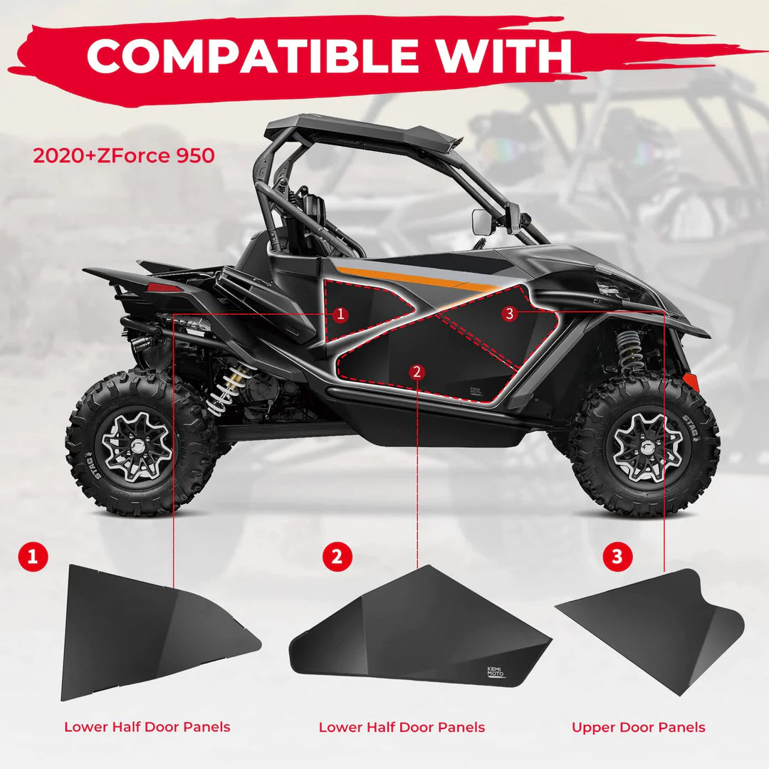 KEMIMOTO ZForce 950 porte inferiori alluminio 2 pezzi