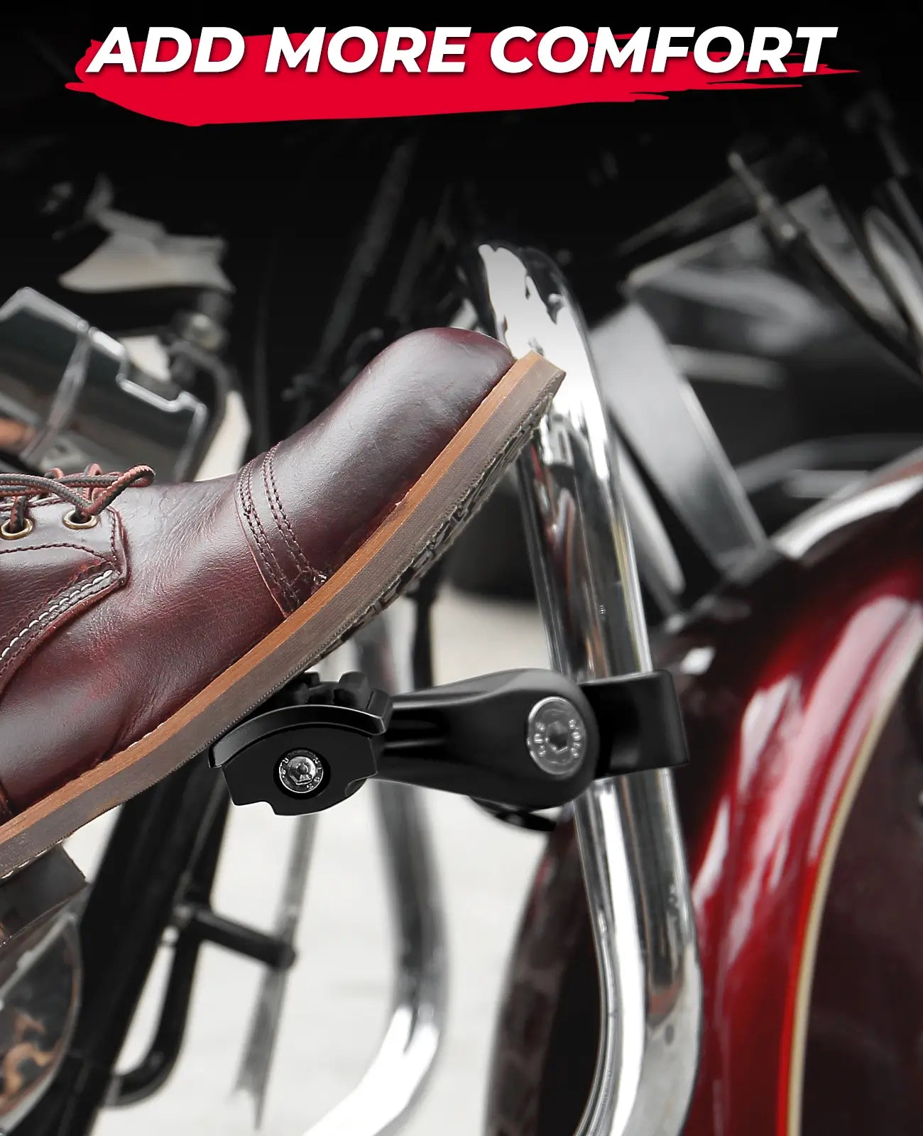 KEMIMOTO Touring pedane moto highway pegs gomma antiscivolo