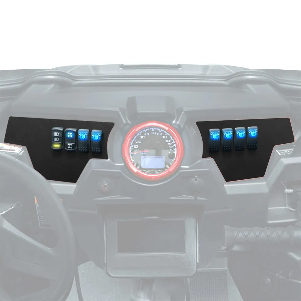KEMIMOTO RZR XP 1000 pannello plancia alluminio 8 interruttori 2pz