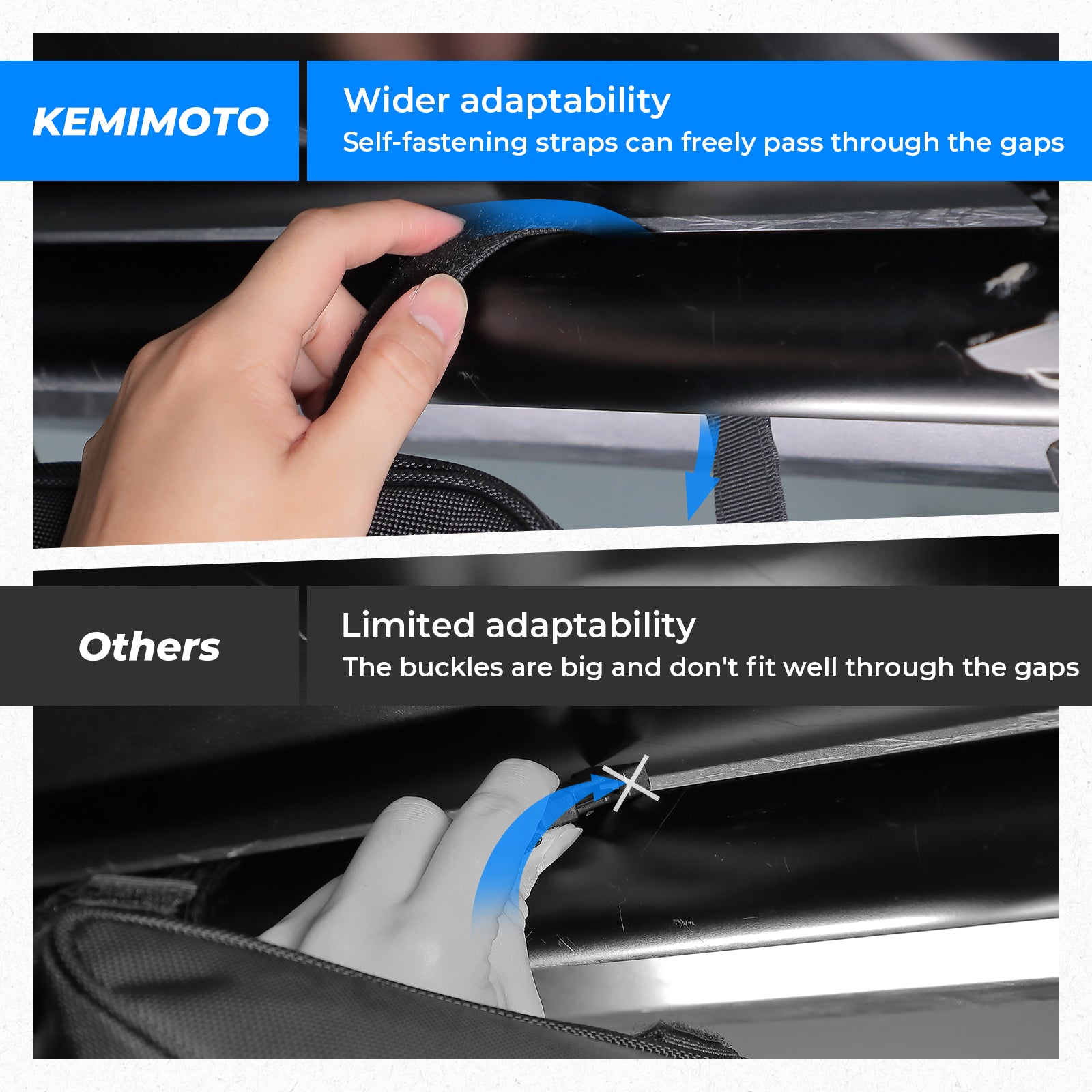 Kemimoto borsa triangolare roll-bar UTV 1 pezzo Oxford