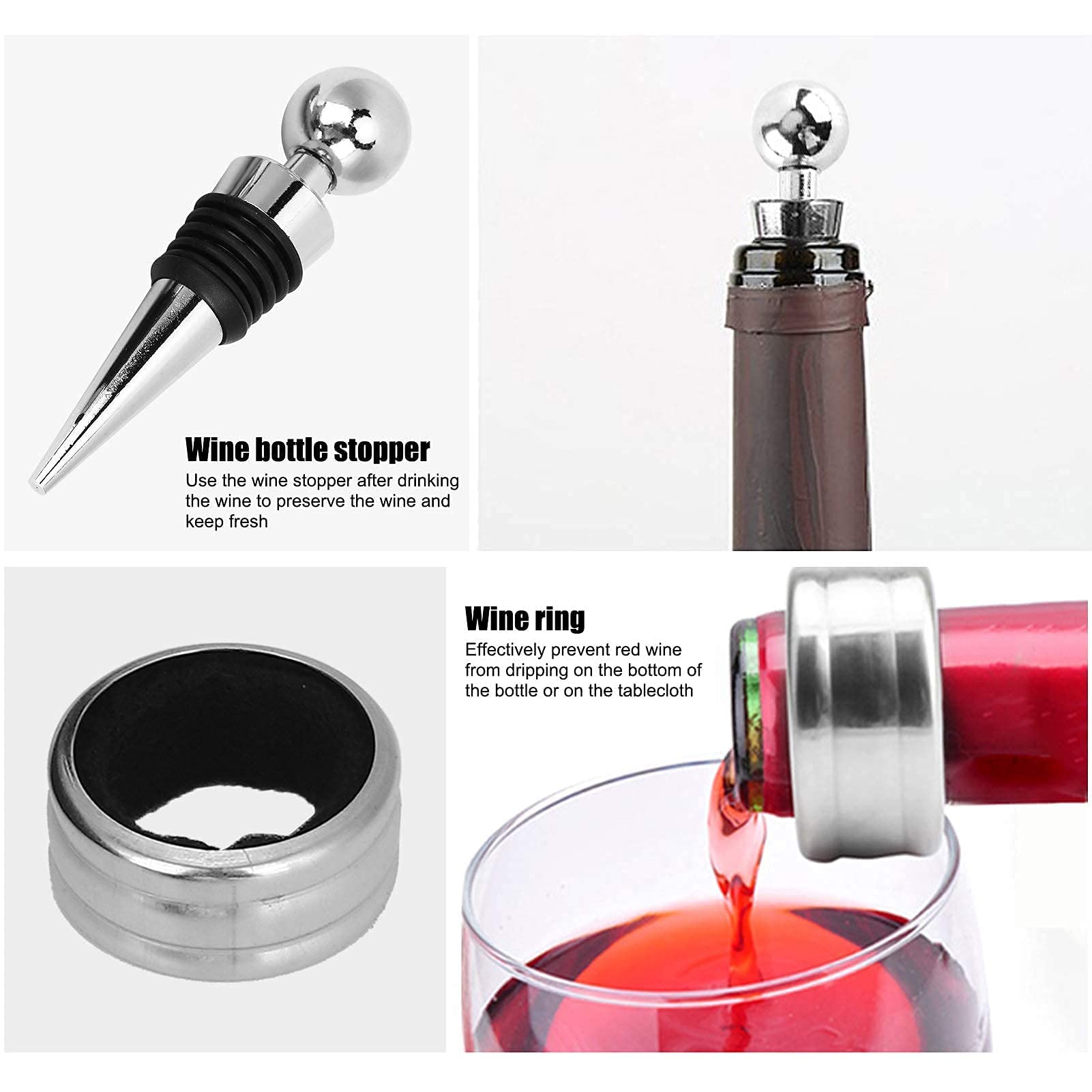 Kuuleyn Kit apribottiglie vino 5 pezzi con cavatappi