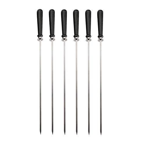 Kuuleyn Spiedini Barbecue 6 Pezzi 520 mm Acciaio Legno