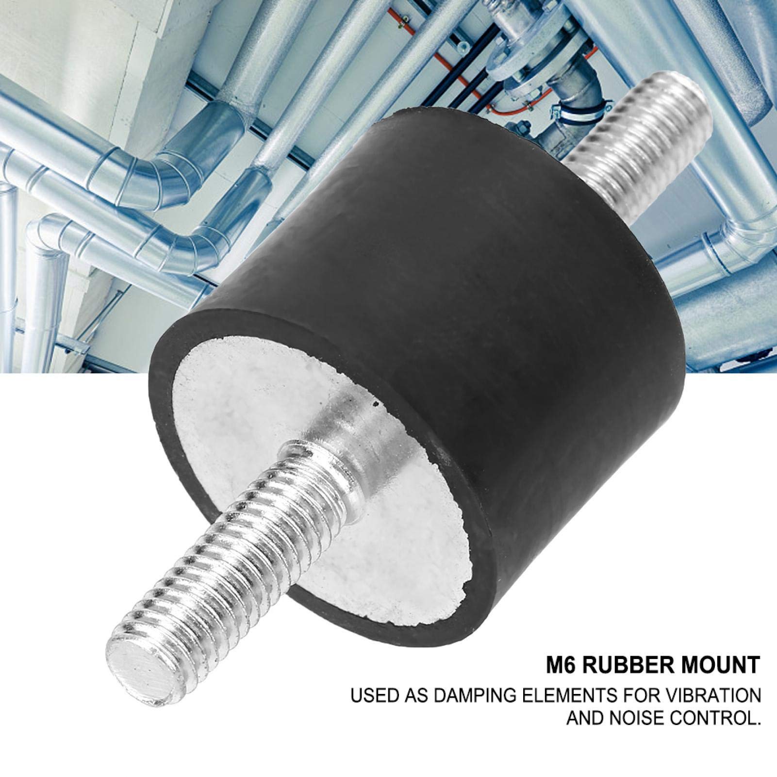 Kuuleyn Supporti Gomma M6 VV25x20 4 Pezzi Antivibranti