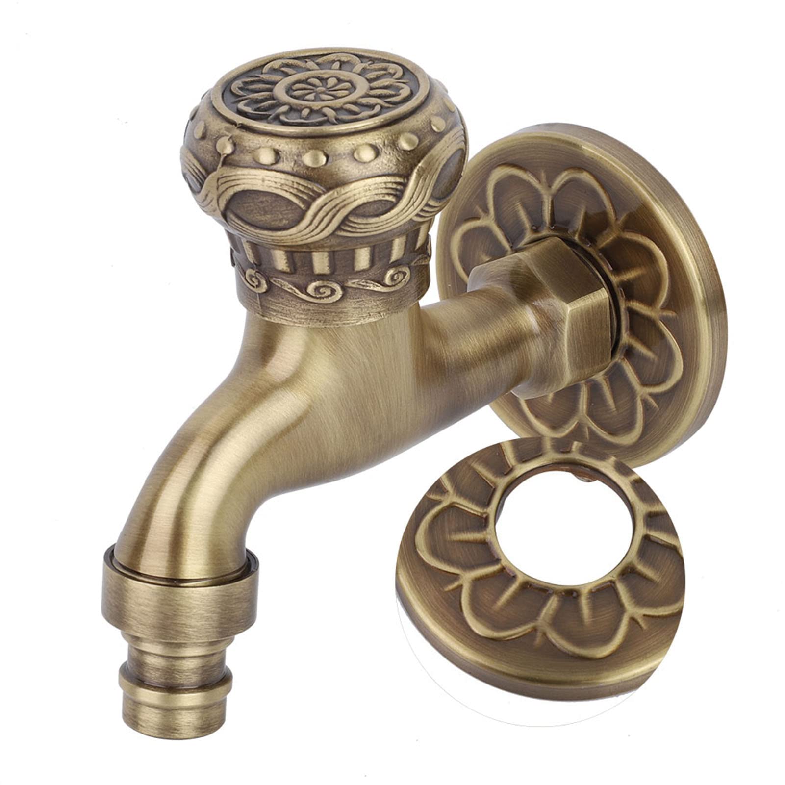 Hapivida rubinetto ottone anticato G1/2 acqua fredda vintage