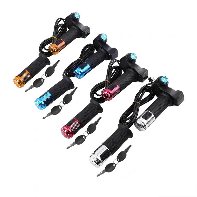 Kuuleyn Manopola Acceleratore Bici Elettrica Argento LED