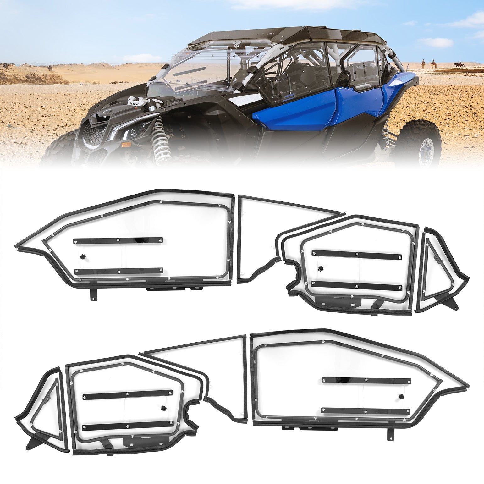 KEMIMOTO Maverick X3 MAX Porte Superiori Rigide Ventilate