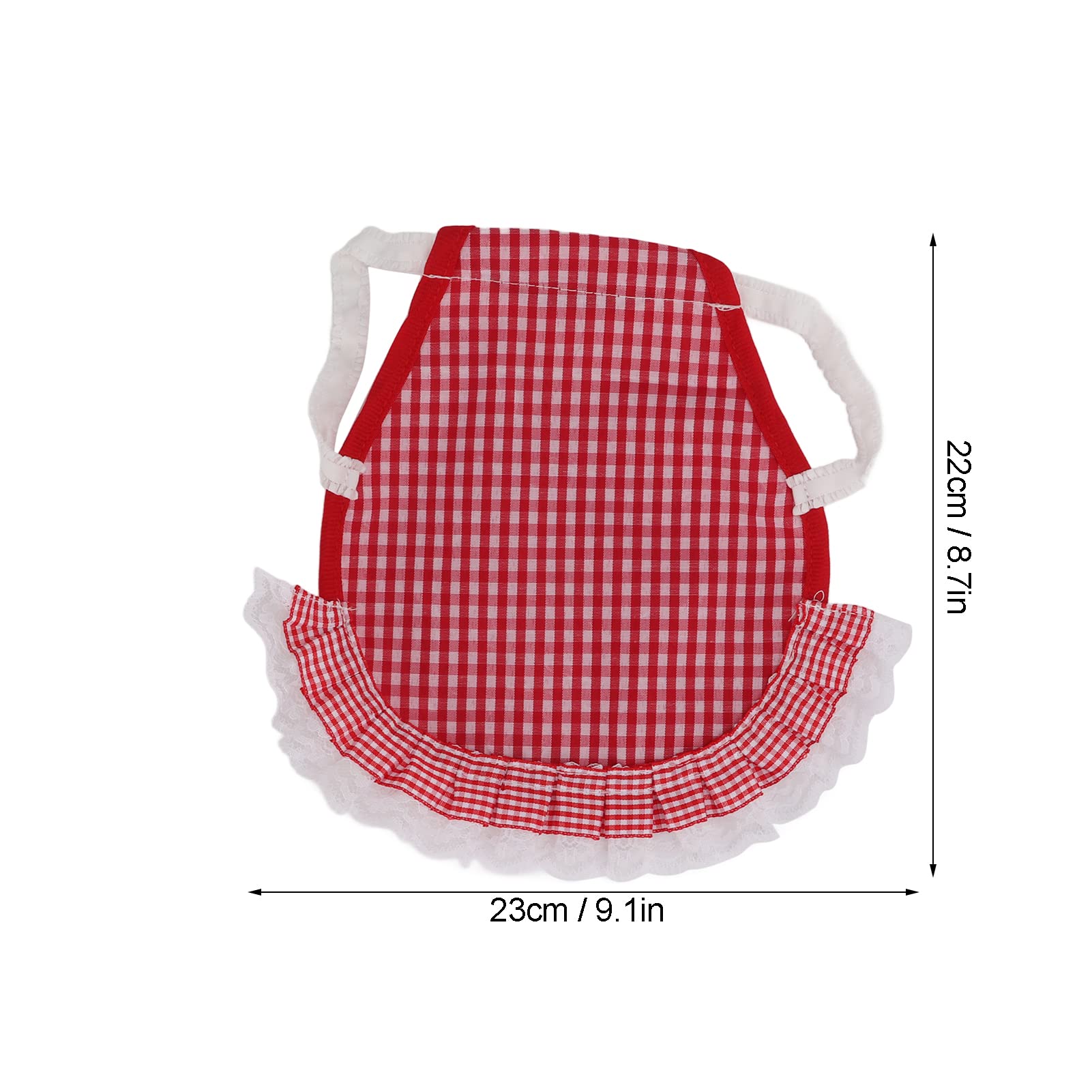 Kuuleyn Sella Protettiva per Galline Plaid Rosso Riutilizzabile