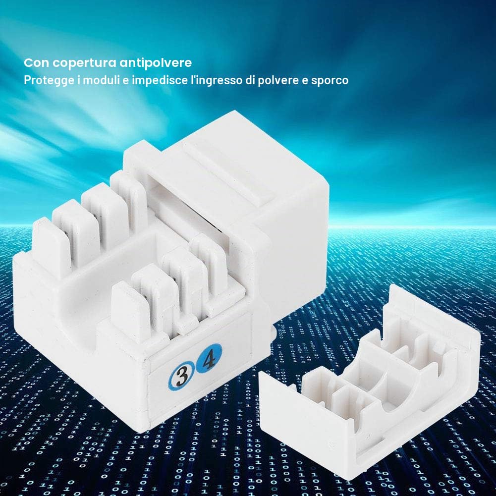 Kuuleyn CAT3 Presa Telefonica RJ11 5 Pezzi con Copertura