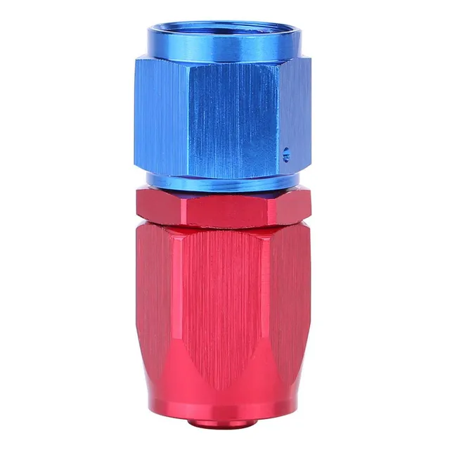 Kuuleyn AN8 raccordo tubo carburante dritto 0° blu rosso