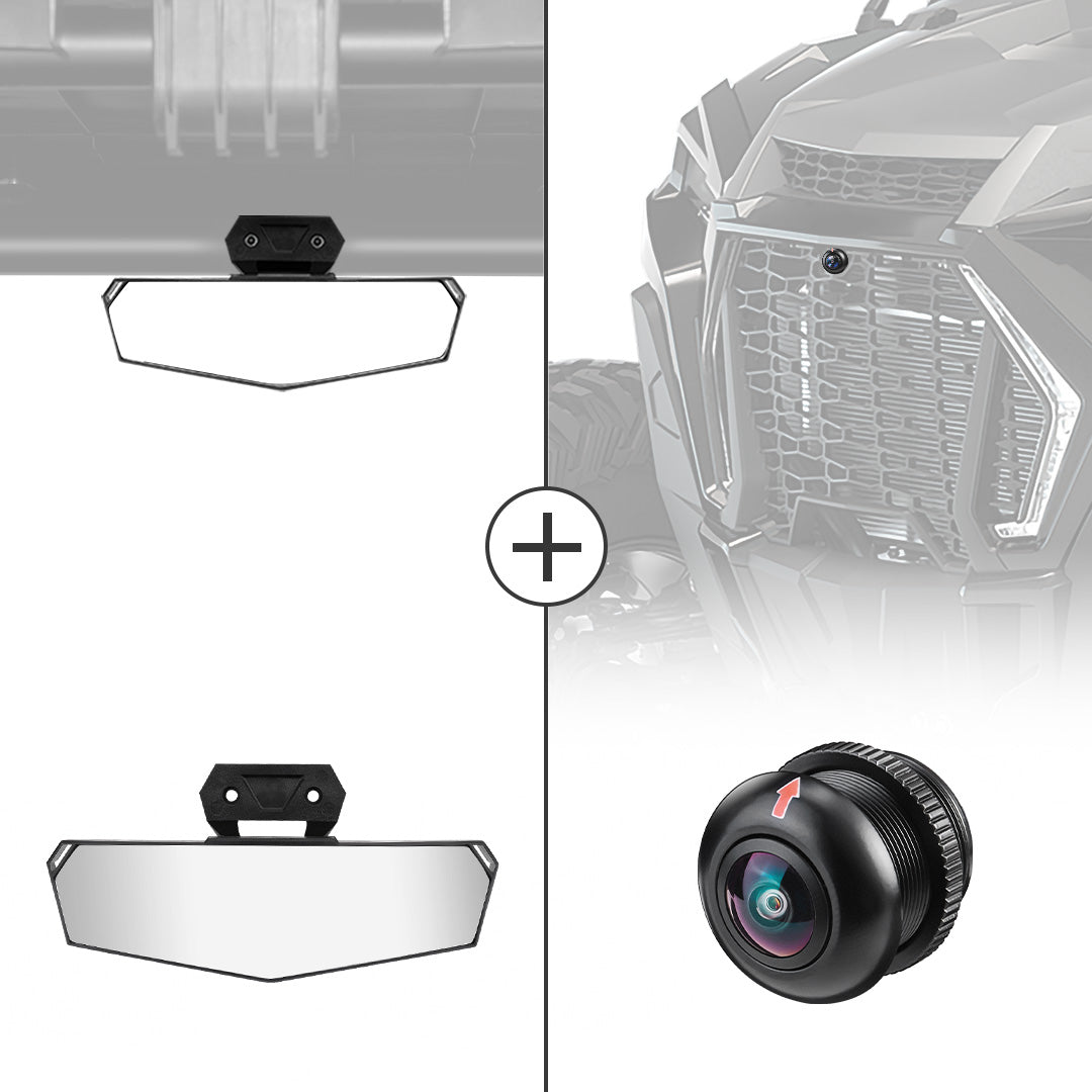 Kemimoto RZR PRO specchietto centrale con telecamera