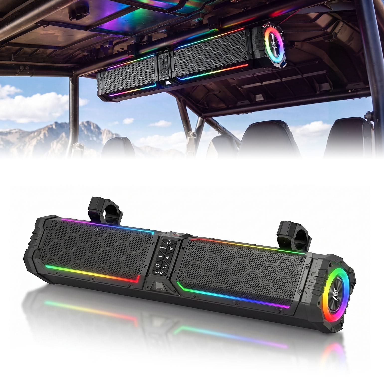 KEMIMOTO Midnight 70 Lite Gen2 Soundbar UTV 28" RGB