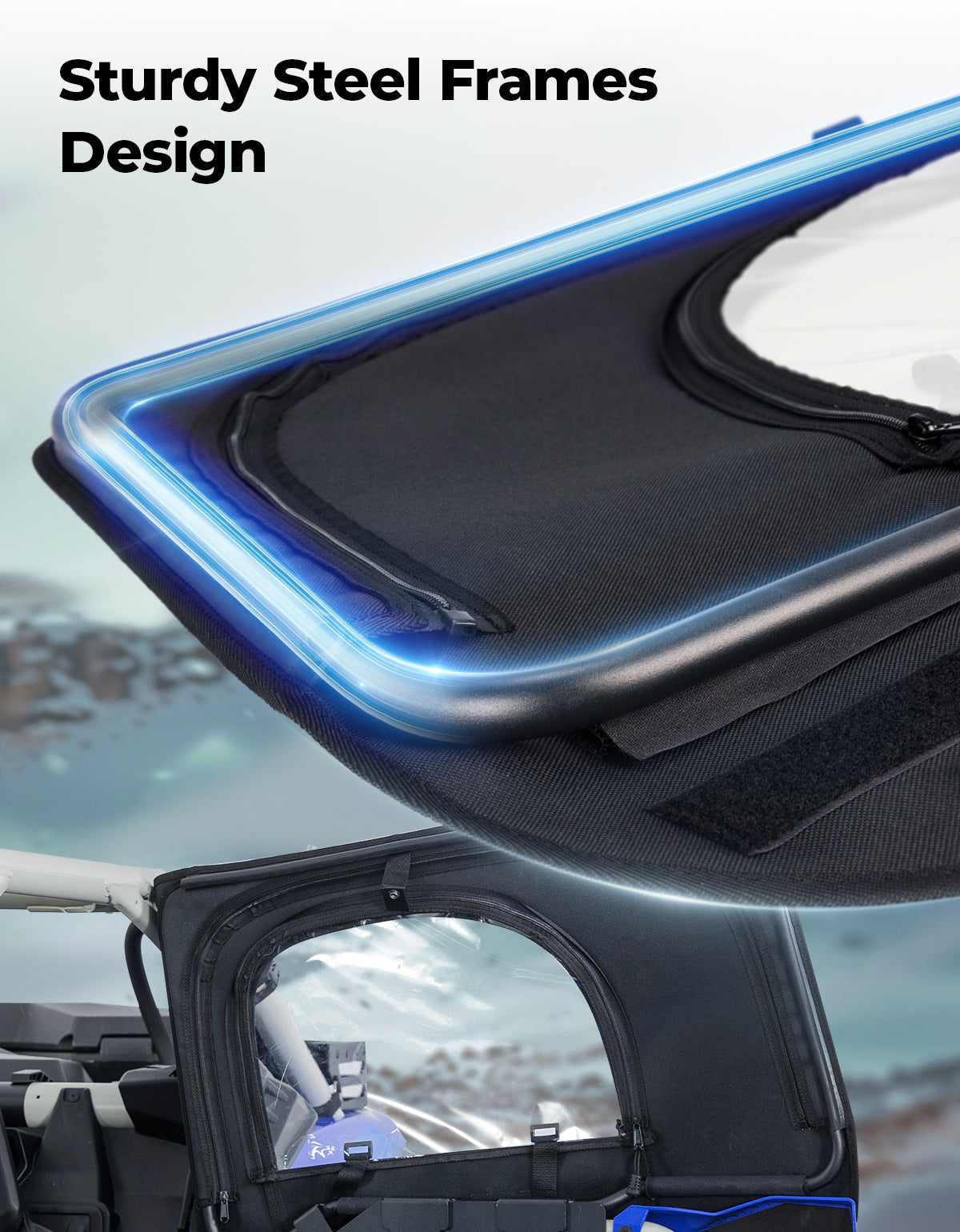KEMIMOTO Porte Superiori Maverick X3 MAX con Telaio PVC
