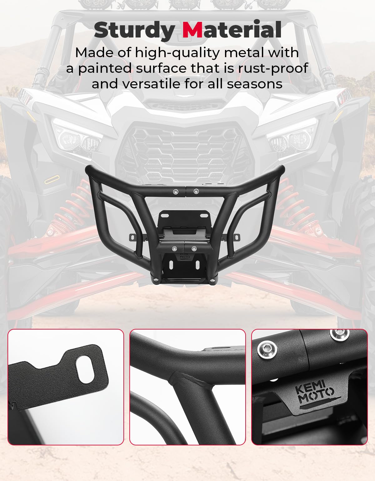KEMIMOTO 2402 paraurti anteriore Maverick X3 foro faretto