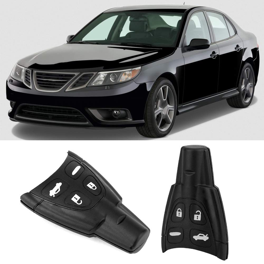 Kuuleyn guscio chiave auto 4 pulsanti per Saab 9-3 9-5 ABS