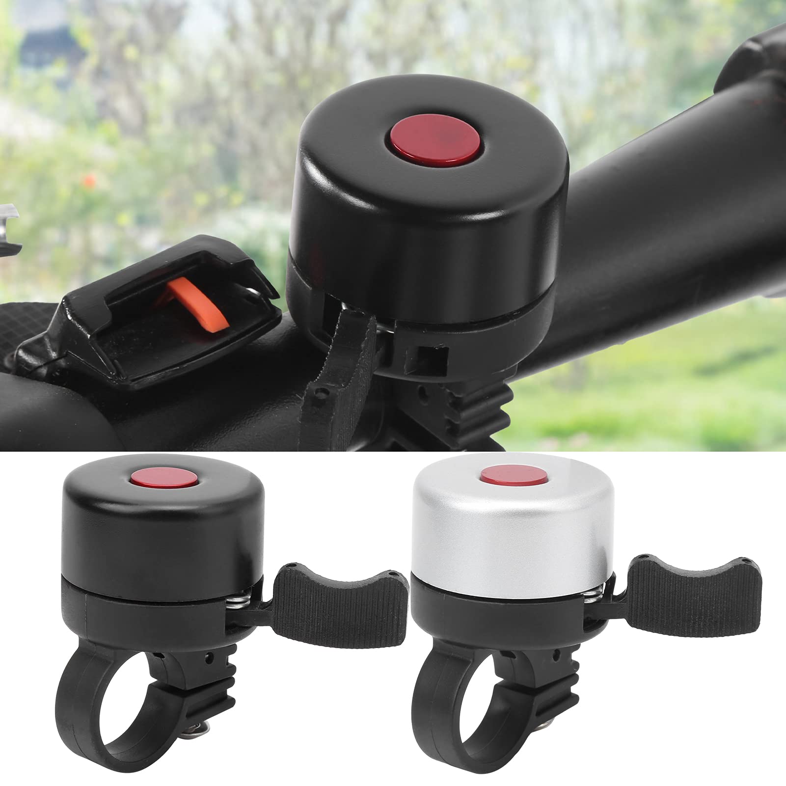 Kuuleyn Campanello Bici Lega Rame 21-23 mm Suono Lungo
