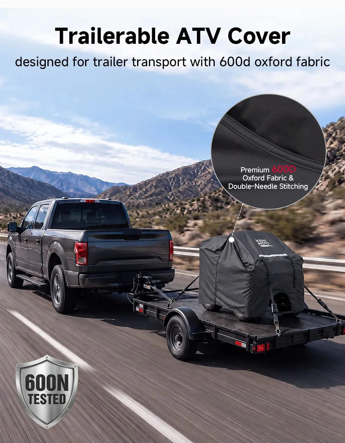 KEMIMOTO Sportsman telo copriquad 600D da traino