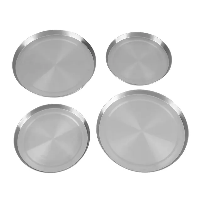 Kuuleyn Copribruciatori Acciaio Inox 4 Pezzi Argento 170/210 mm
